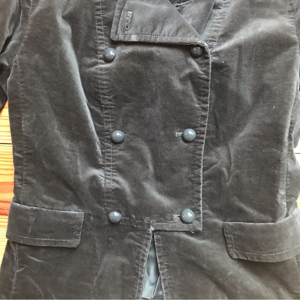 Talbots Velvet Double-Breasted Blazer, EUC, 8 - Picture 5 of 16